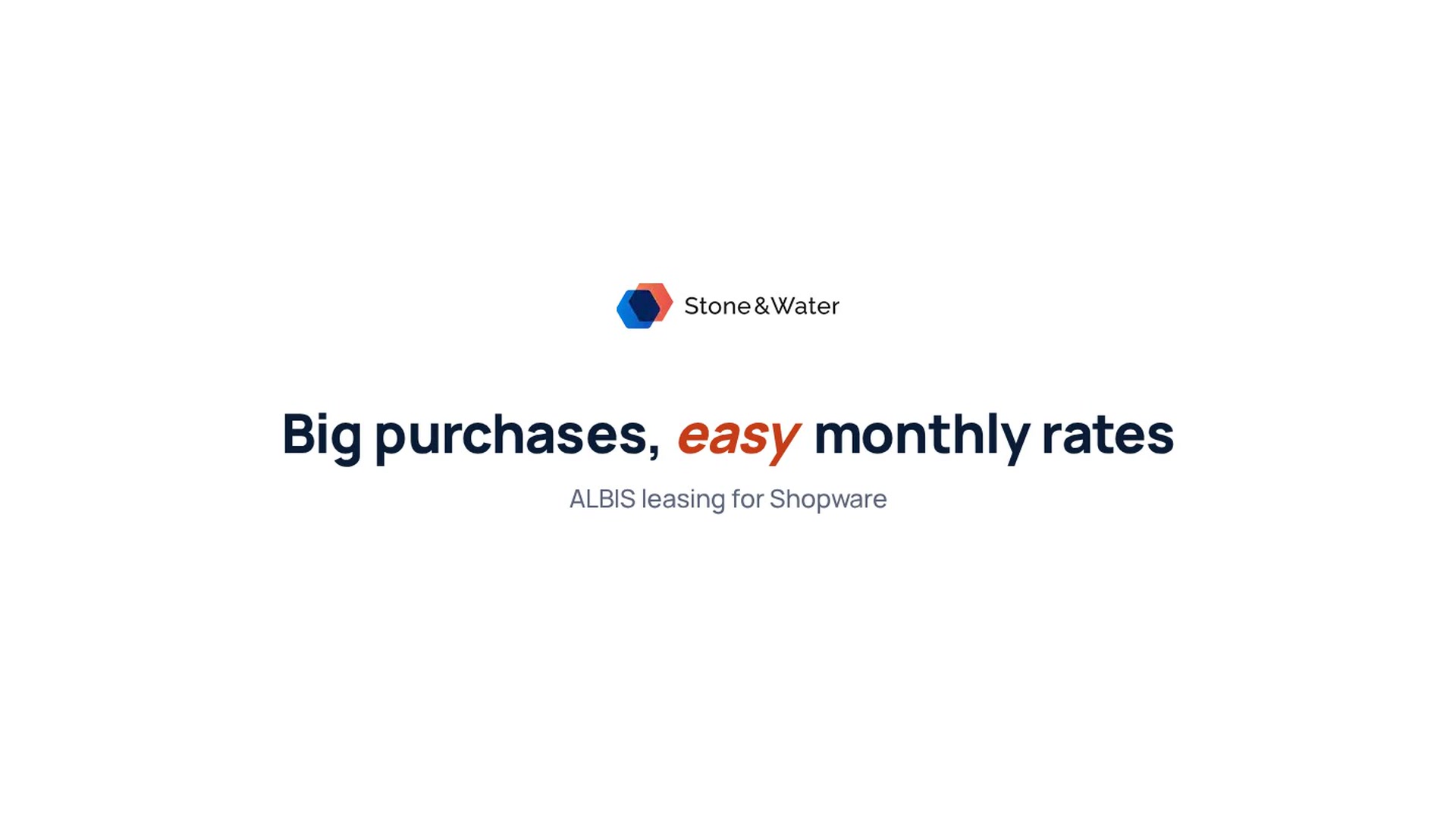 ALBIS leasing for Shopware - the video