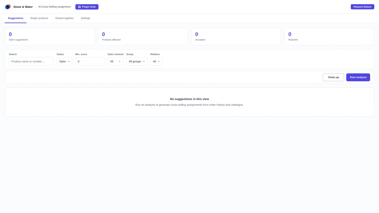AI Cross-Selling - Screenshot