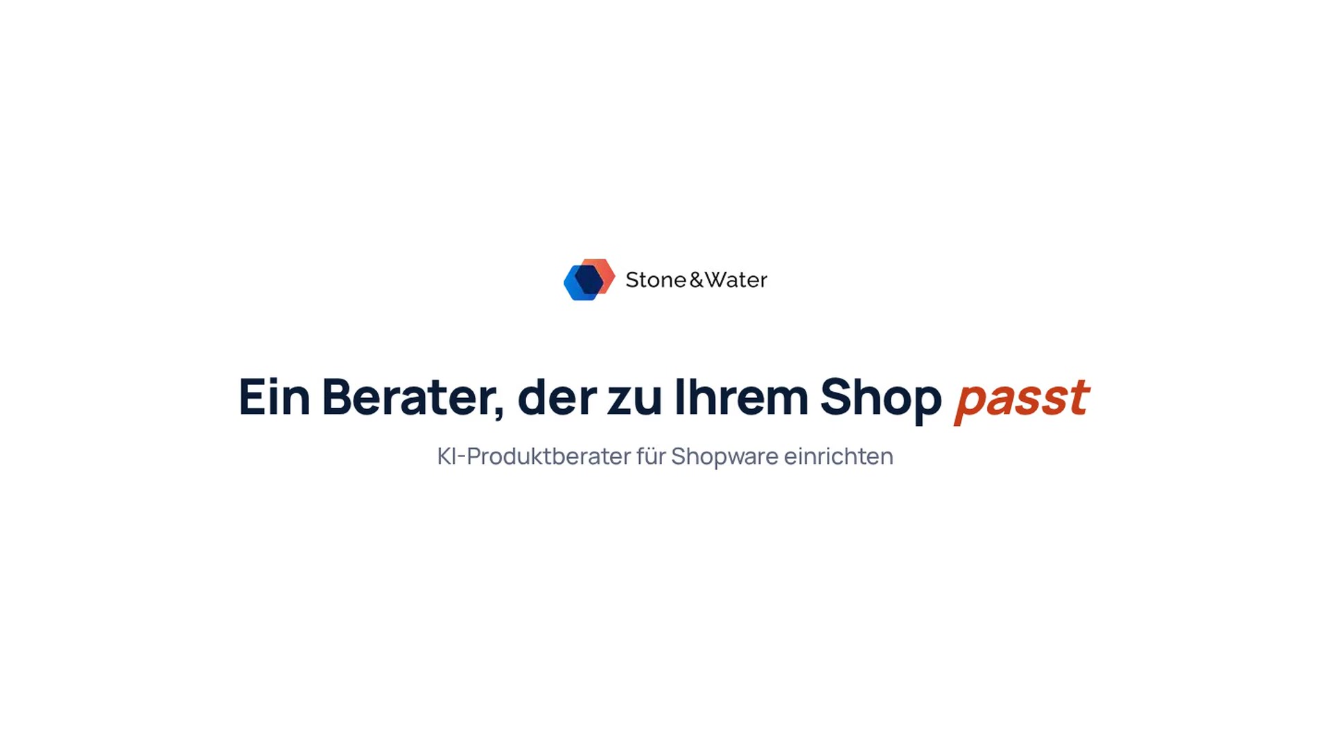 KI-Produktberater einrichten - das Video