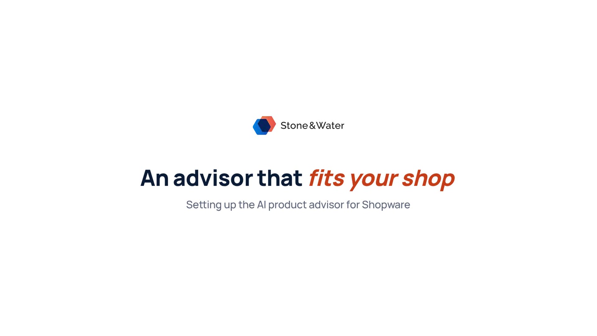 Setting up the AI product advisor - the video