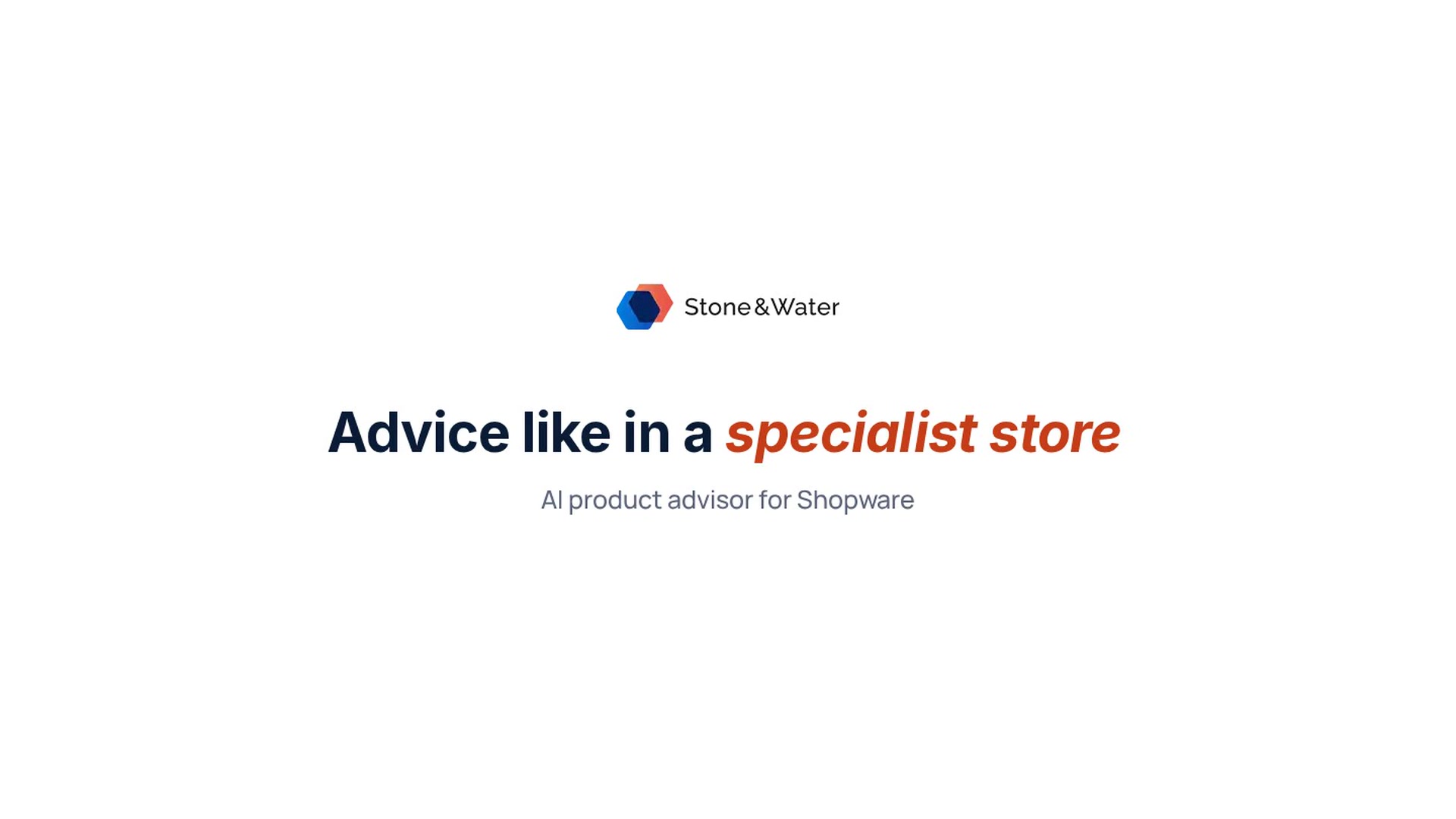 AI product advisor in the shop - the video