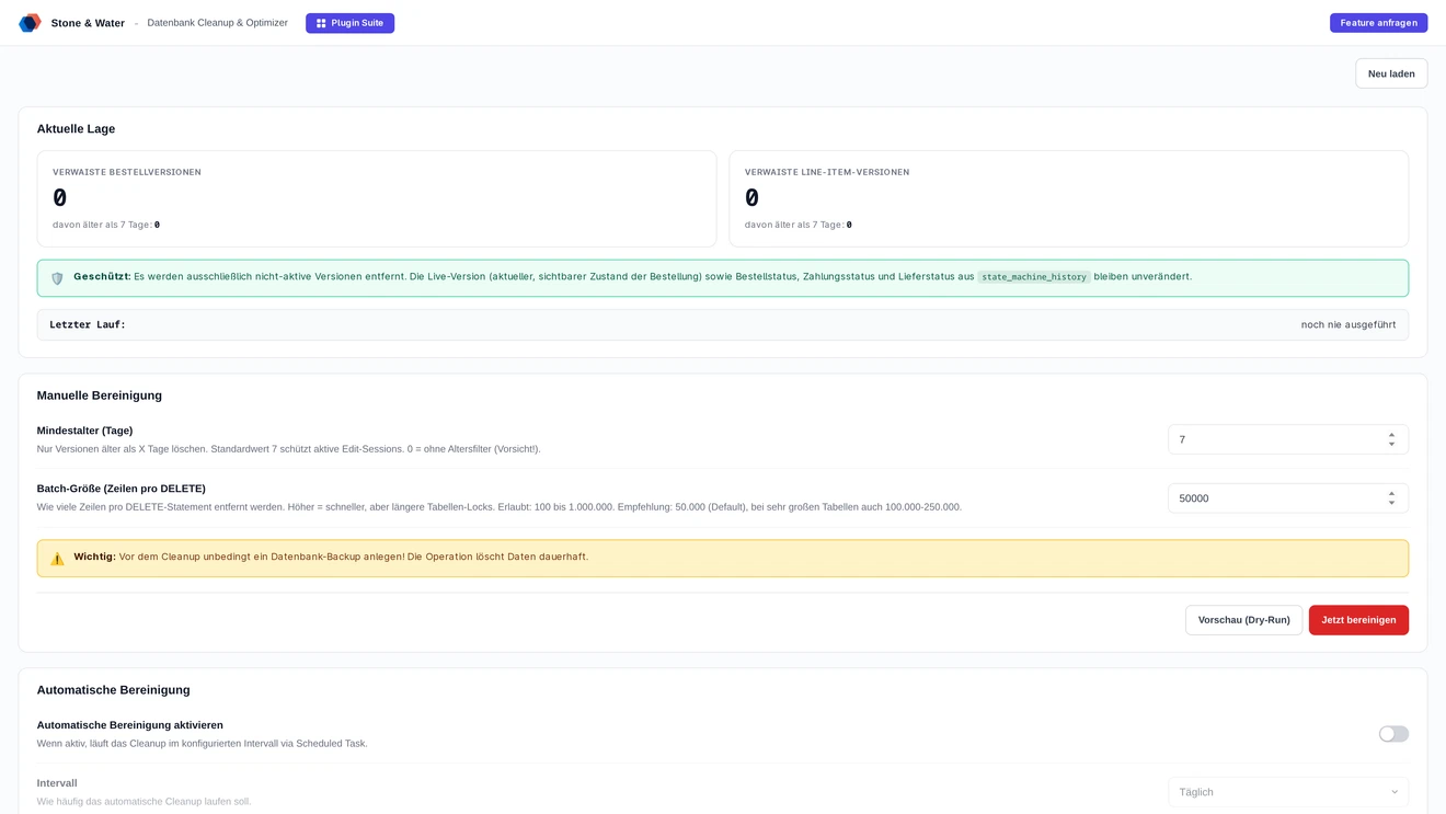 Database Cleanup & Optimizer - Screenshot