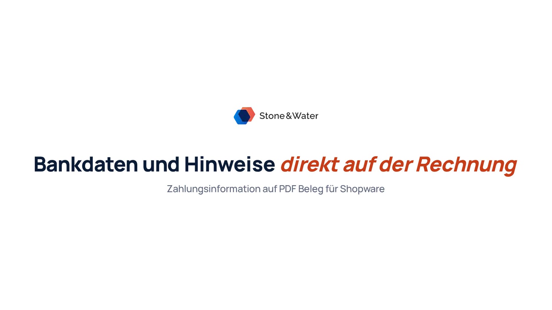 Zahlungsinformation auf PDF Beleg - das Video