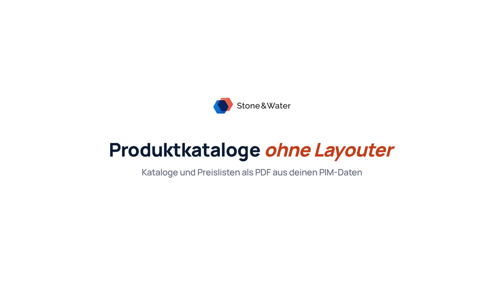 Kataloge für PIM - das Video