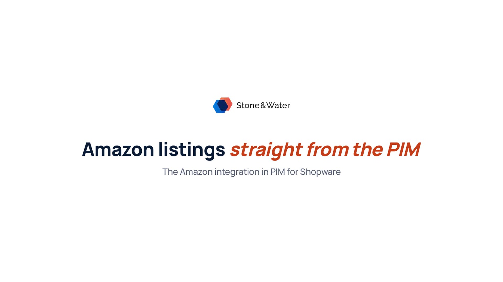 Video: Amazon integration in PIM for Shopware in test mode