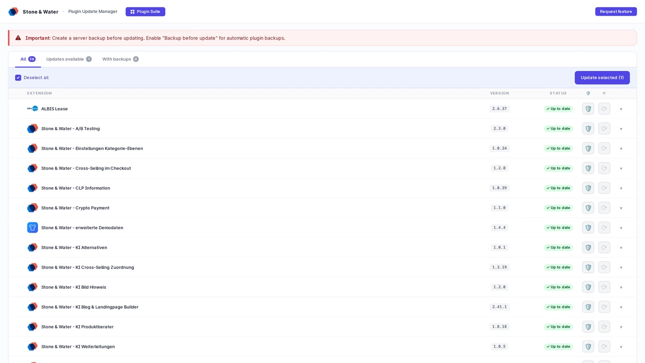 Update Manager - Screenshot
